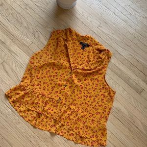 Floral Sleeveless Blouse